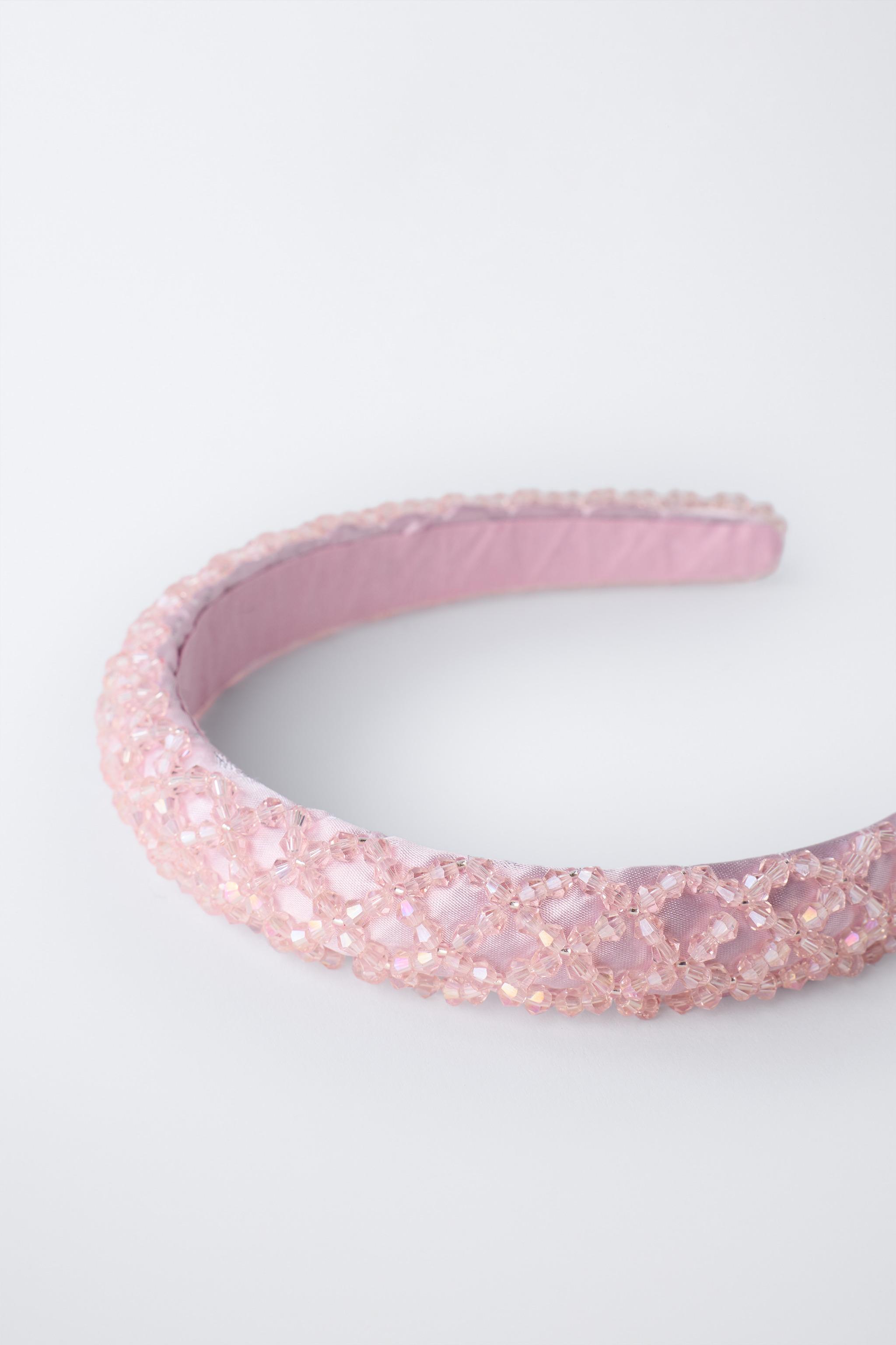 SATIN BEADED HEADBAND